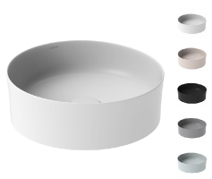 桌上圓盆  380mm /白色、黑色、青色